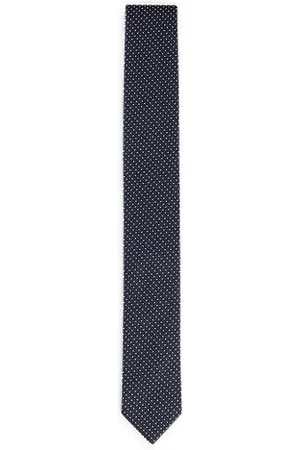 HUGO BOSS Krawat z mieszanki jedwabiu z żakardowym wzorem w drobne kropki