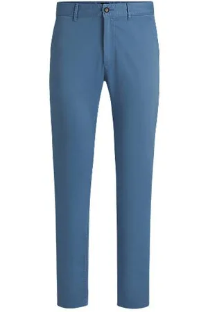 HUGO BOSS Chinosy o wąskim kroju z satyny bawełnianej ze stretchem