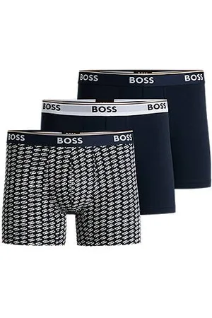 HUGO BOSS Trzypak bokserek z elastycznej bawełny z logo na gumce