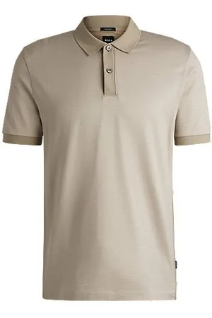 HUGO BOSS Koszulka polo z merceryzowanej bawełny z mikrowzorem