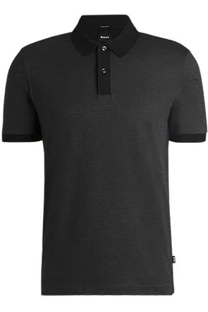 HUGO BOSS Koszulka polo z merceryzowanej bawełny z mikrowzorem