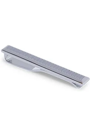 HUGO BOSS Spinka do krawata z grawerowanymi liniami