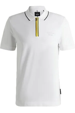 HUGO BOSS Koszulka polo Porsche x z elastycznej bawełny