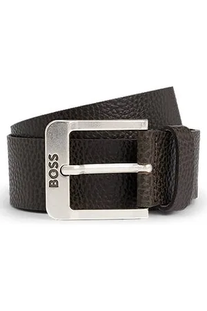 HUGO BOSS Pasek z włoskiej skóry z klamrą z logo
