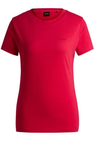 HUGO BOSS Koszulka o wąskim kroju z bawełnianego dżerseju z tonalnym logo