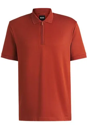 HUGO BOSS Koszulka polo z mieszanki bawełny o fakturze gofrowanej
