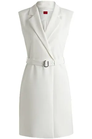 HUGO BOSS Sukienka w stylistyce żakietu z paskiem