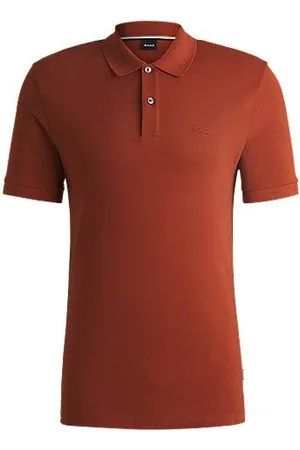 HUGO BOSS Koszulka polo Pallas z bawełnianej piki z logo