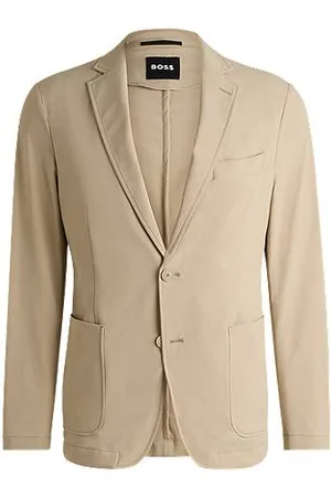 HUGO BOSS Marynarka od garnituru o wąskim kroju z poręcznego elastycznego materiału softshell