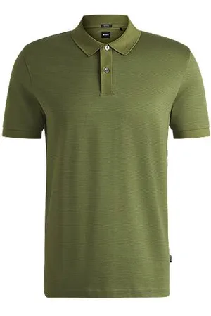 HUGO BOSS Koszulka polo z merceryzowanej bawełny z mikrowzorem