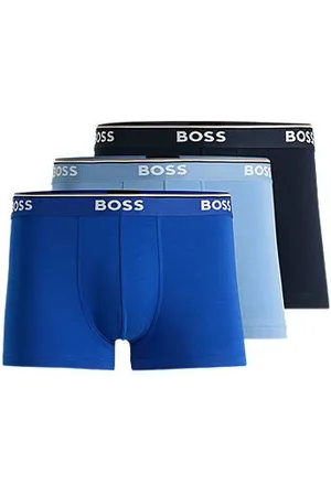 HUGO BOSS Trzypak bokserek z elastycznej bawełny z logo na gumce