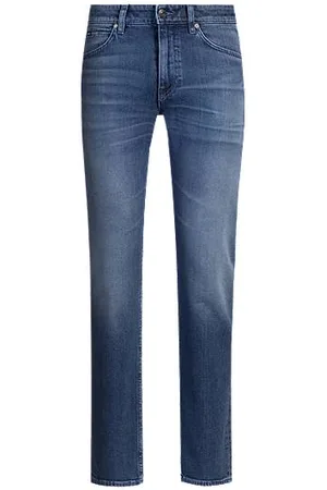 HUGO BOSS Jeansy Delaware o wąskim kroju z komfortowego denimu ze stretchem w niebieskim odcieniu