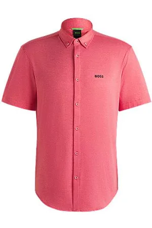 HUGO BOSS Koszula o regularnym kroju z dzianinowej bawełny