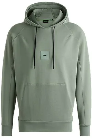 HUGO BOSS Bluza z kapturem z mieszanki bawełny ze stretchem
