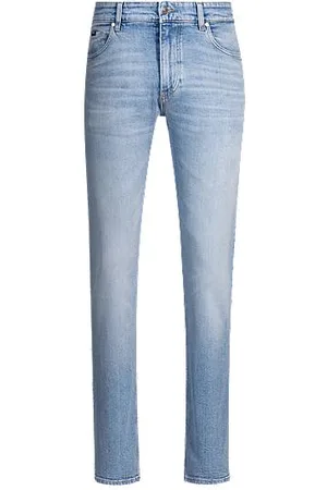 HUGO BOSS Jeansy Delaware o wąskim kroju z komfortowego denimu ze stretchem w niebieskim odcieniu