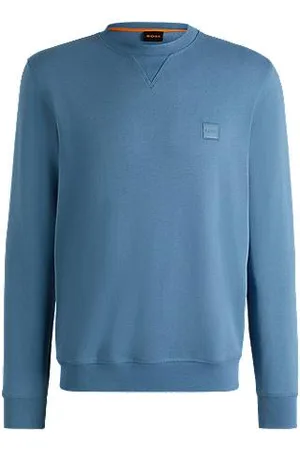 HUGO BOSS Bawełniana bluza o regularnym kroju z naszywką z logo