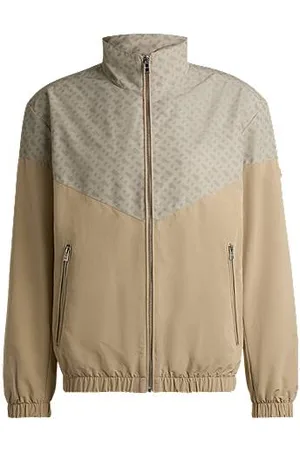 HUGO BOSS Hydrofobowa kurtka z monogramami