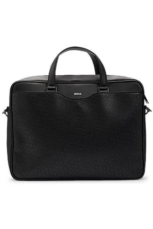 HUGO BOSS Aktówka z panelem w monogramy