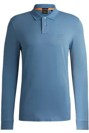 HUGO BOSS Koszulka polo o wąskim kroju, z elastycznej bawełny, z naszywką z logo