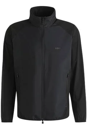 HUGO BOSS Hydrofobowa kurtka z mocno elastycznej popeliny