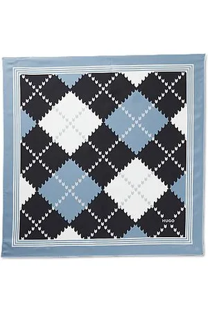 HUGO BOSS Jedwabna bandana z nowoczesnym nadrukiem
