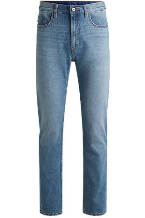 HUGO BOSS Jeansy o wąskim kroju z komfortowego denimu ze stretchem w niebieskim odcieniu