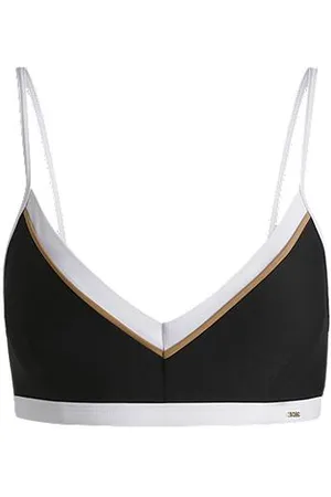 HUGO BOSS Góra od bikini w charakterystycznych kolorach z filtrem SPF 50