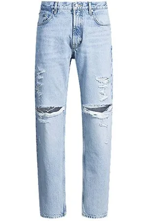 HUGO BOSS Jeansy o regularnym kroju z niebieskiego dekatyzowanego denimu