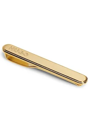 HUGO BOSS Owalna spinka do krawata z wygrawerowanym logo