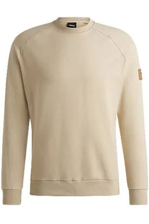 HUGO BOSS Jeździecki sweter z włoskiej bawełny ze stretchem