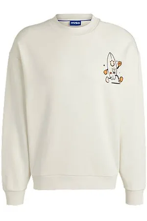 HUGO BOSS Bluza z bawełny frotté z logo Happy