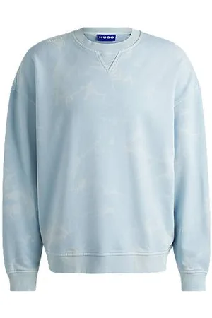 HUGO BOSS Bluza z bawełny frotte z efektem tie-dye