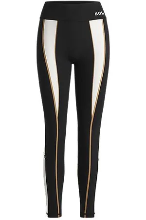 HUGO BOSS Techniczne legginsy z niezwykle elastycznego materiału z kontrastowymi detalami