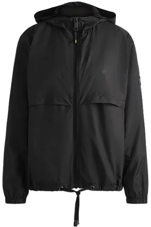HUGO BOSS Jeździecka kurtka przeciwdeszczowa z monogramem Double B