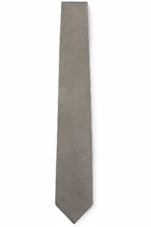 HUGO BOSS Krawat z mieszanki jedwabiu z żakardowym wzorem