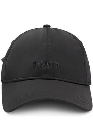 HUGO BOSS Czapka z daszkiem z tafty zapinana żakardową wstążką