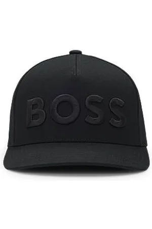 HUGO BOSS Czapka z daszkiem z bawełnianego diagonalu z wyszywanym logo