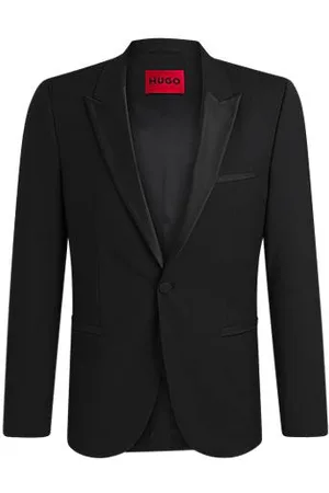 HUGO BOSS Marynarka smokingowa o bardzo wąskim kroju, z funkcjonalnego elastycznego materiału