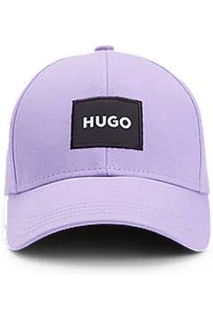 HUGO BOSS Czapka z bawełnianego diagonalu z naszywką z logo