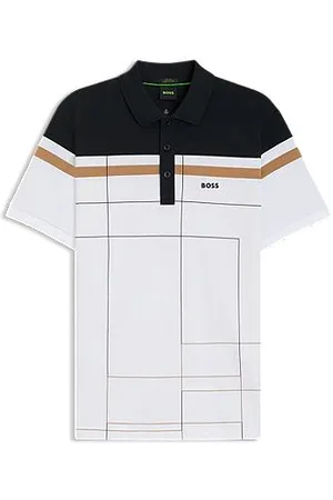HUGO BOSS Koszulka polo o wąskim kroju z szybkoschnącej bawełny ze stretchem