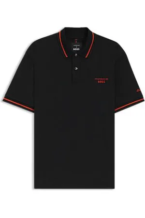 HUGO BOSS Porsche x — bawełniana koszulka polo z technologią odprowadzania wilgoci