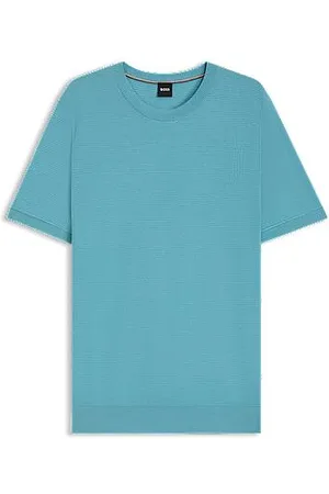HUGO BOSS Dzianinowy sweter o mieszanej strukturze