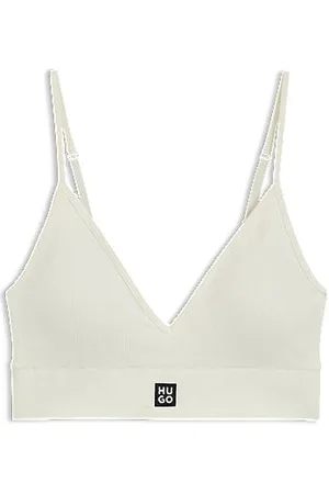 HUGO BOSS Bezszwowa braletka z prążkowaną strukturą i wyjmowanymi wkładkami