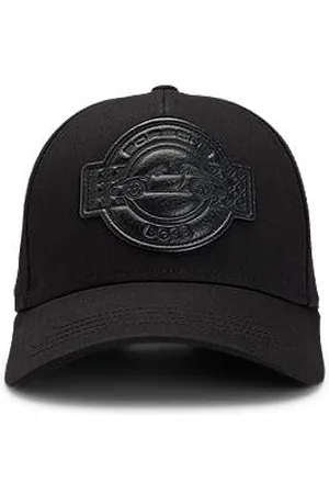 HUGO BOSS Porsche x — bawełniana czapka z daszkiem z naszywką z partnerskim logo