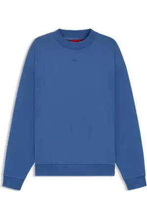 HUGO BOSS Bluza o swobodnym kroju z bawełny frotte z nadrukiem logo