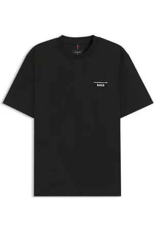 HUGO BOSS Porsche x — koszulka z merceryzowanej bawełny z grafiką Targa