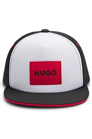 HUGO BOSS Dziecięca czapka z daszkiem z piankowym przodem i naszywką z logo