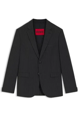 HUGO BOSS Marynarka o bardzo wąskim kroju, z elastycznej popeliny w prążki