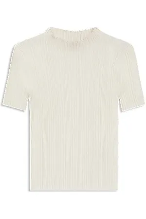 HUGO BOSS Sweter o nieregularnej prążkowanej strukturze z półgolfem