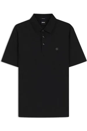 HUGO BOSS Koszulka polo z merceryzowanej bawełny z podwójnym monogramem